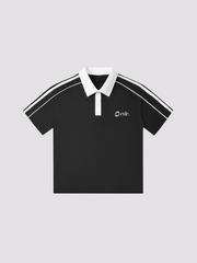 WHITE COLLAR POLO SHIRT - RETILIER